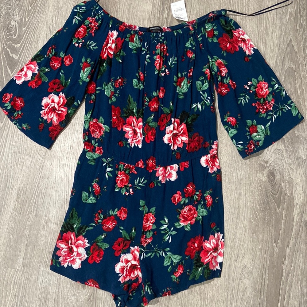 NWT Long sleeve, off the shoulder romper